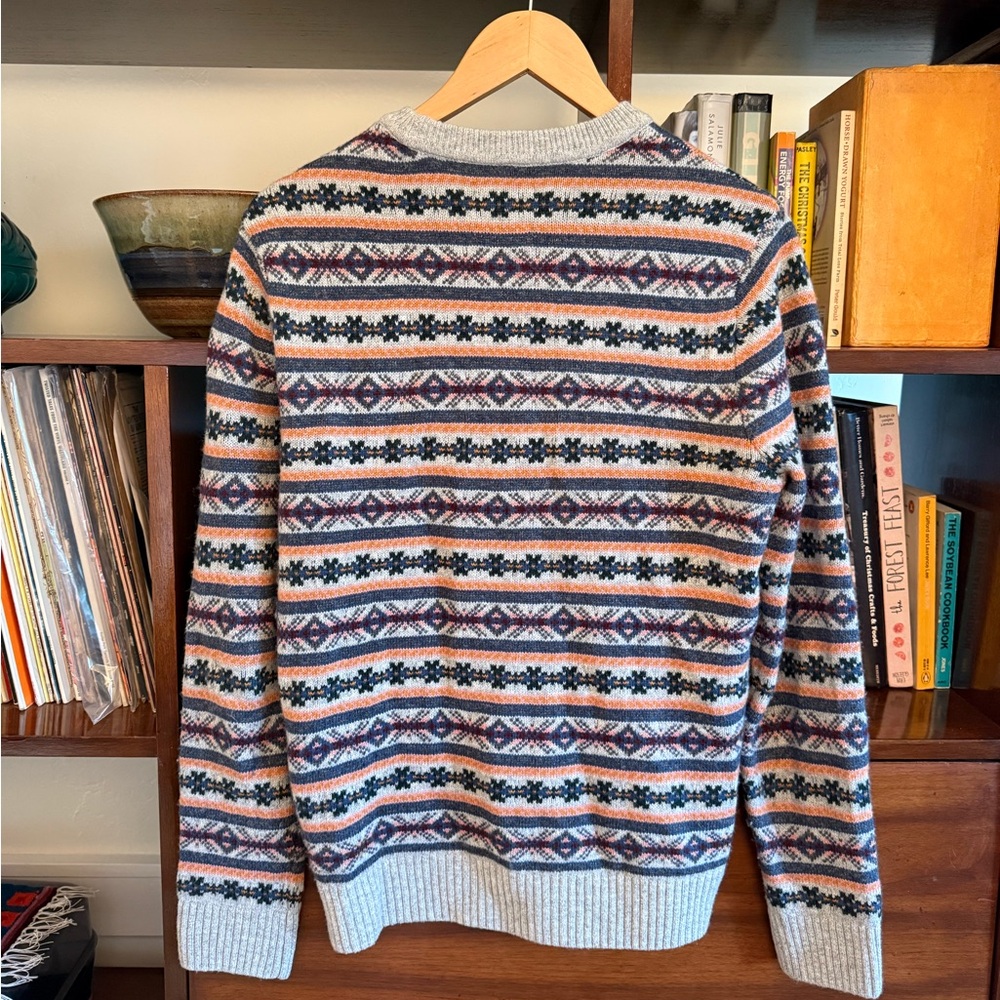 Abercrombie & Fitch Multicolor Fair Isle Nordic Crewneck Sweater - Picture 2 of 5